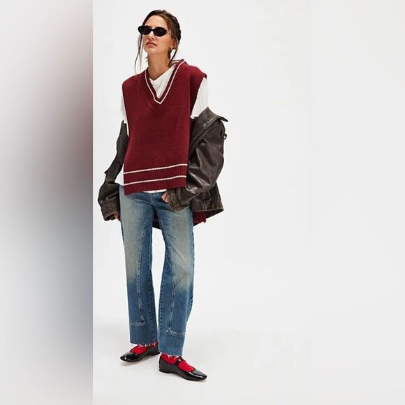 Free People | All Star Stripe Poncho NWT - Picture 1 of 4